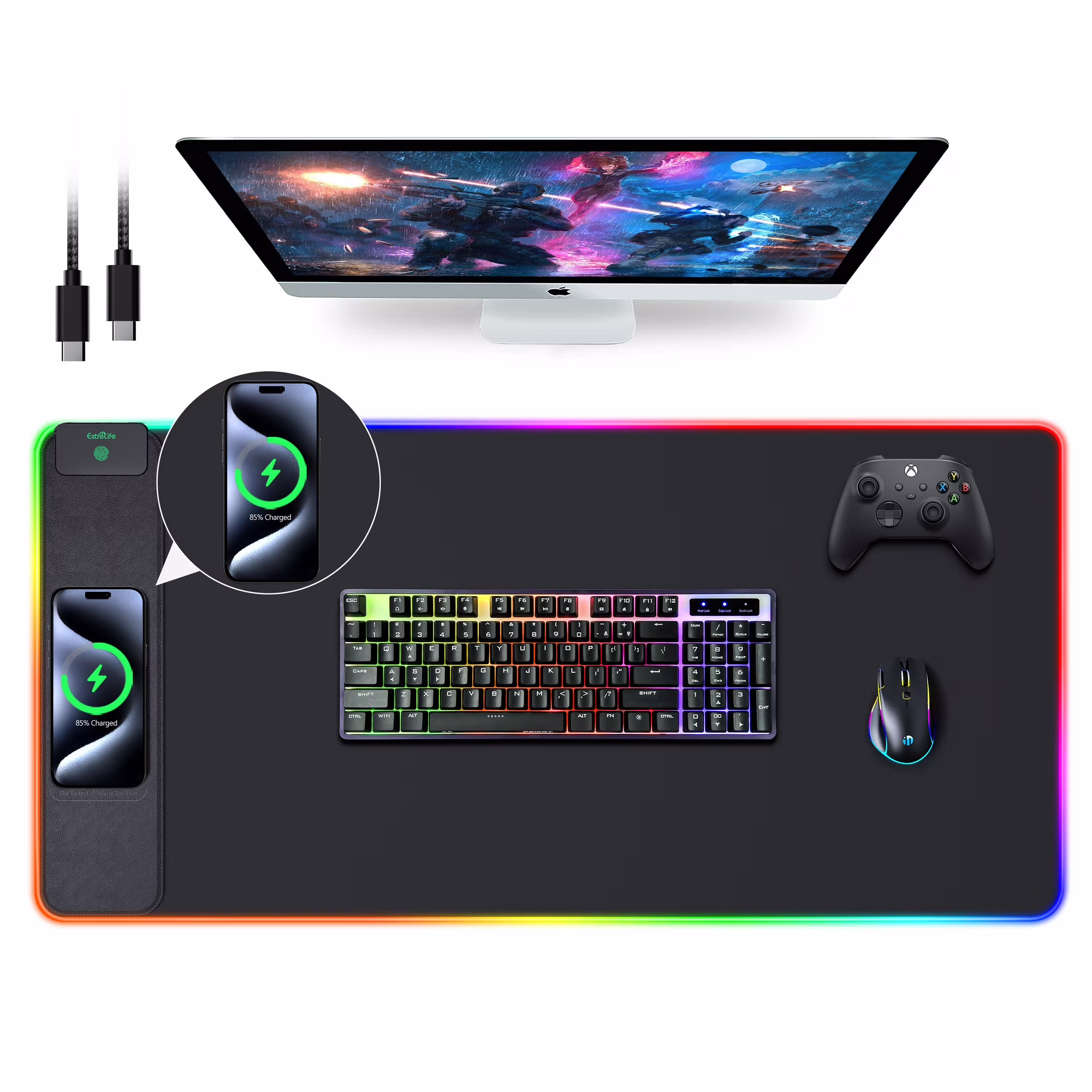 Wireless Charging Mouse Pad
